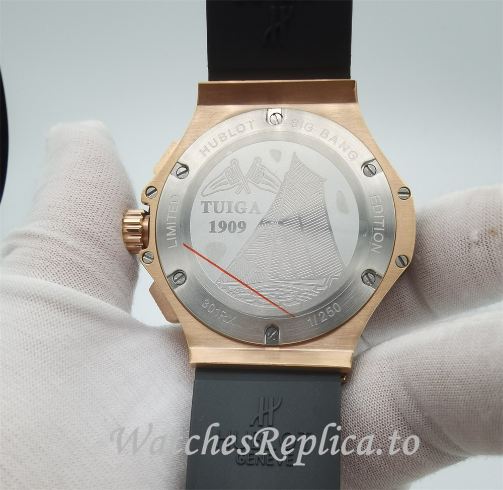 Hublot Replica Big Bang Gold Chronograph 44mm 301.PB.131.RX - WatchesReplica.is