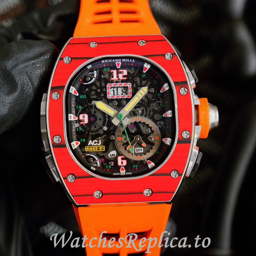 Richard Mille Replica RM62-01 Rubber strap 50MM - WatchesReplica.is