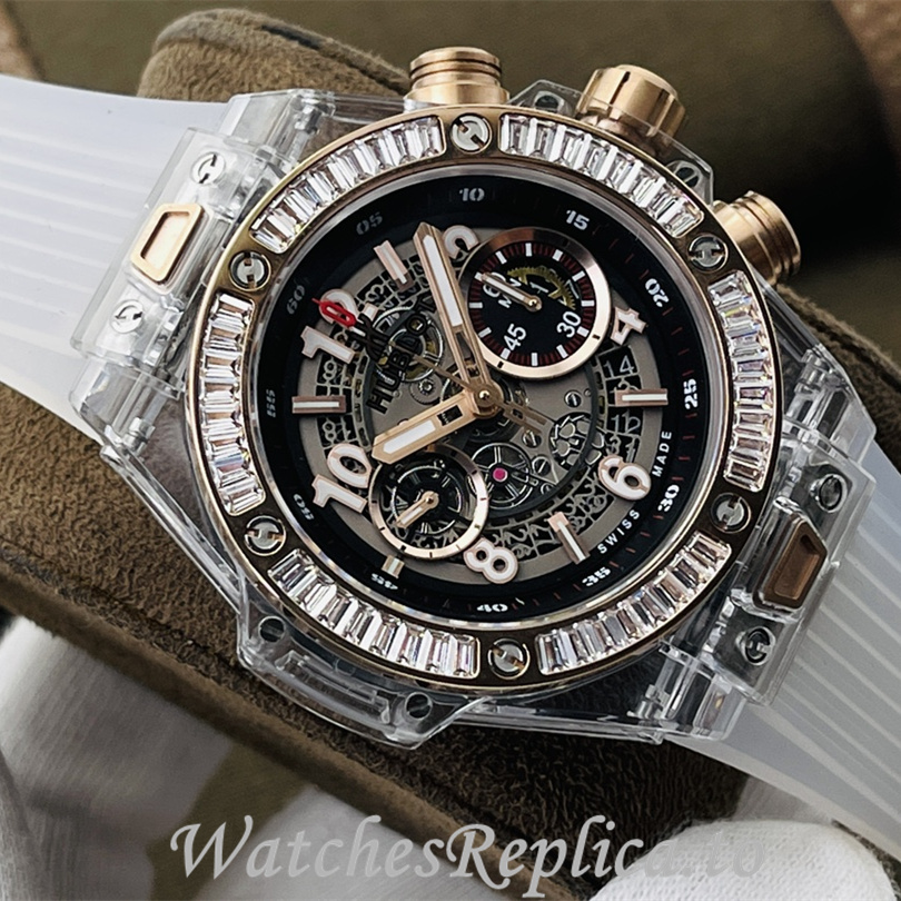 Hublot Replica 411.JX.4802.RT Rubber strap 45MM - WatchesReplica.is