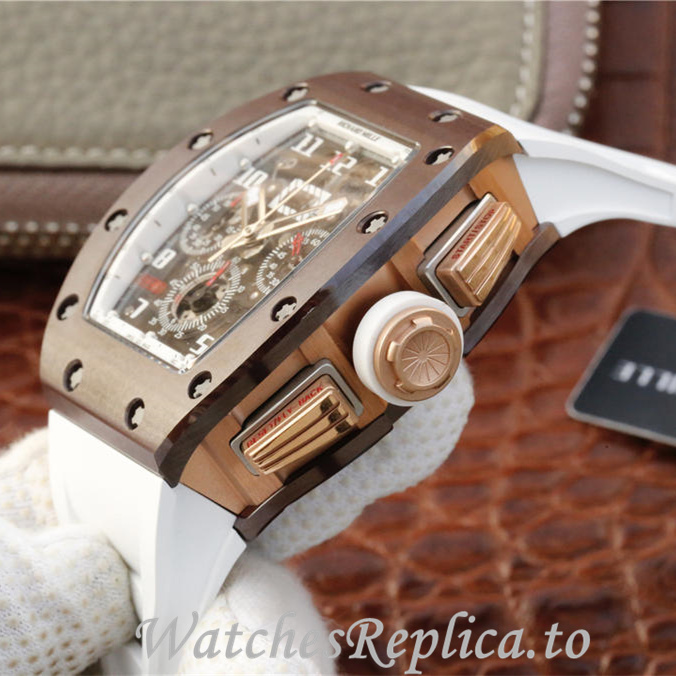 Richard Mille Replica RM011 Rubber strap 50MM - WatchesReplica.is