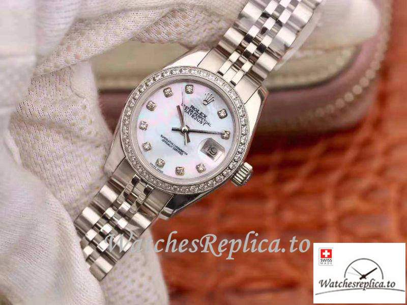 Swiss Rolex Datejust Replica 19969 White Dial 28MM - WatchesReplica.is