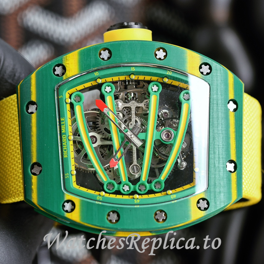 Richard Mille Replica RM59-01 Canvas strap 50MM - WatchesReplica.is