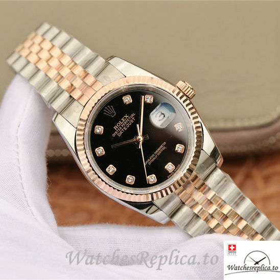 Swiss Rolex Datejust Replica 116231-0056 Stainless steel strap 36MM - WatchesReplica.is