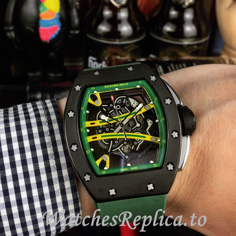 Richard Mille Replica RM61-01 Rubber strap 50MM - WatchesReplica.is