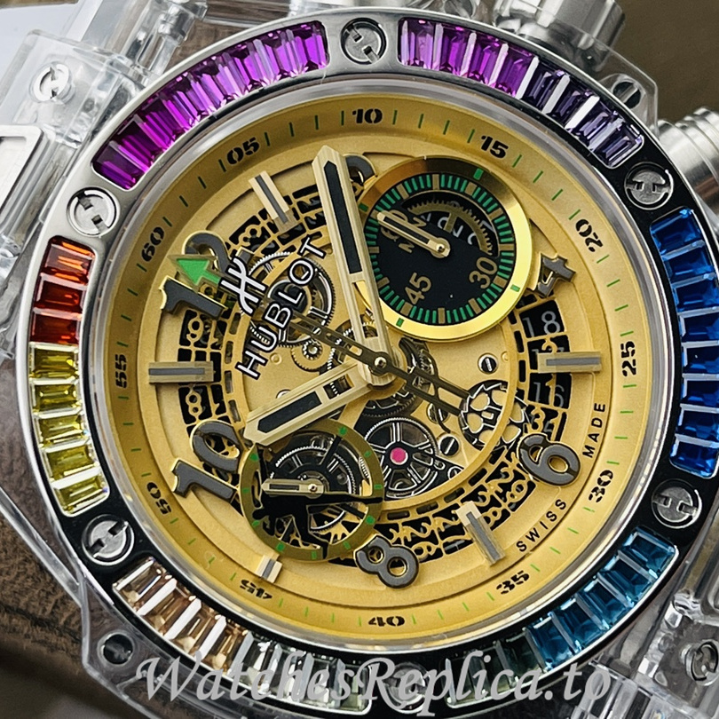 Hublot Replica 411.JX.4802.RT Rubber strap 45MM - WatchesReplica.is