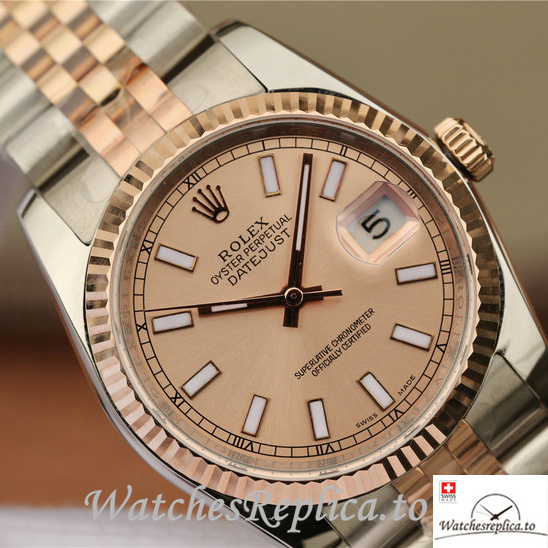 Swiss Rolex Datejust Replica 116231-0062 Stainless steel strap 36MM - WatchesReplica.is