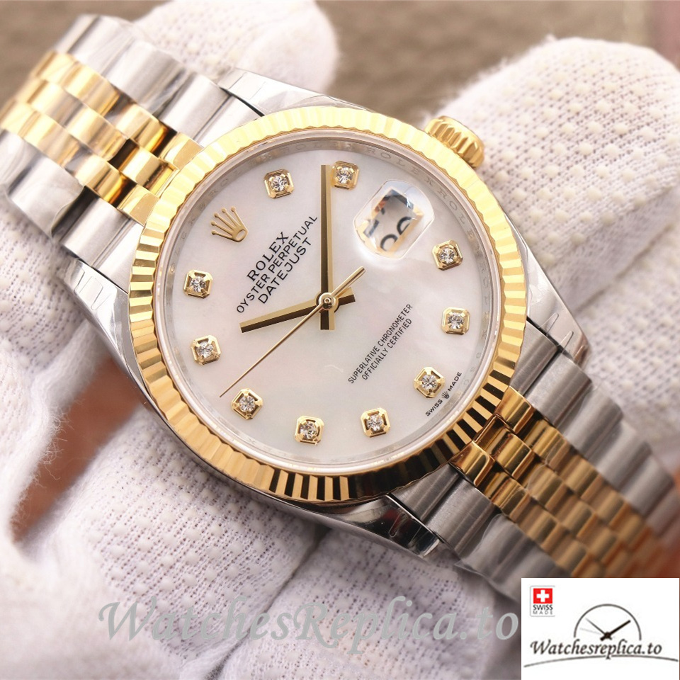 Swiss Rolex Datejust Replica 126233 Stainless steel strap 36MM - WatchesReplica.is