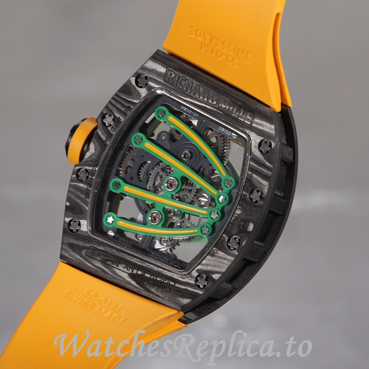 Richard Mille Replica RM59-01 Rubber strap 51MM - WatchesReplica.is