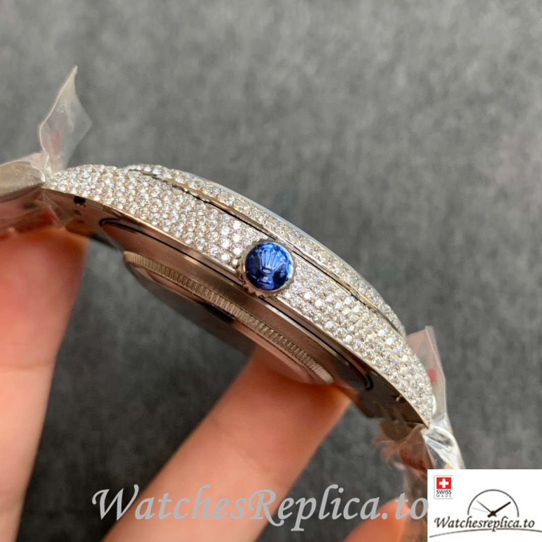 Swiss Rolex Datejust Replica Stainless steel strap 41MM - WatchesReplica.is