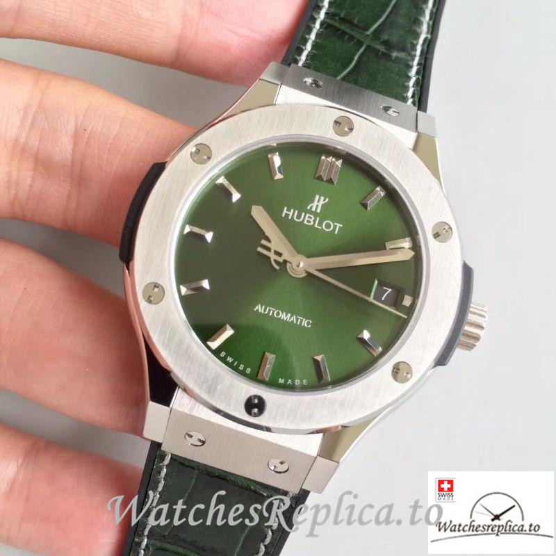 Swiss Hublot Classic Fusion Replica 511.NX.8970.LR Green Strap 38MM - WatchesReplica.is