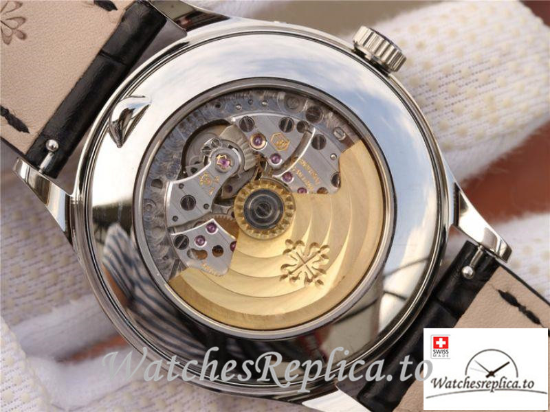 Swiss Patek Philippe Complications Annual Calendar Replica 5396G-014 Black Strap 38MM - WatchesReplica.is
