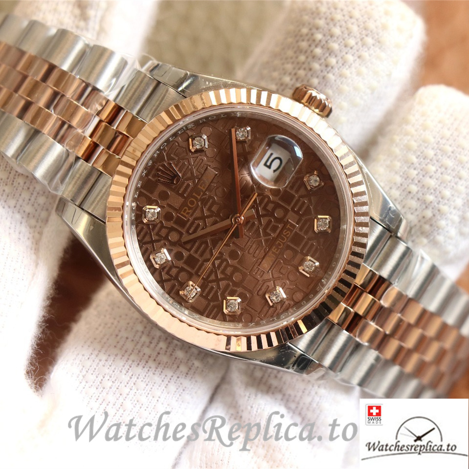 Swiss Rolex Datejust Replica 126233 Stainless steel strap 36MM - WatchesReplica.is