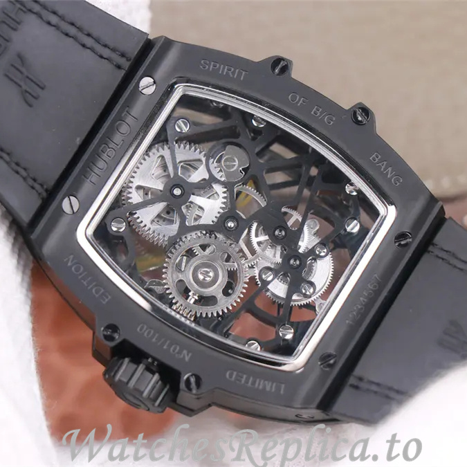 Hublot Replica MASTERPIECE Series Leather strap 45MM - WatchesReplica.is