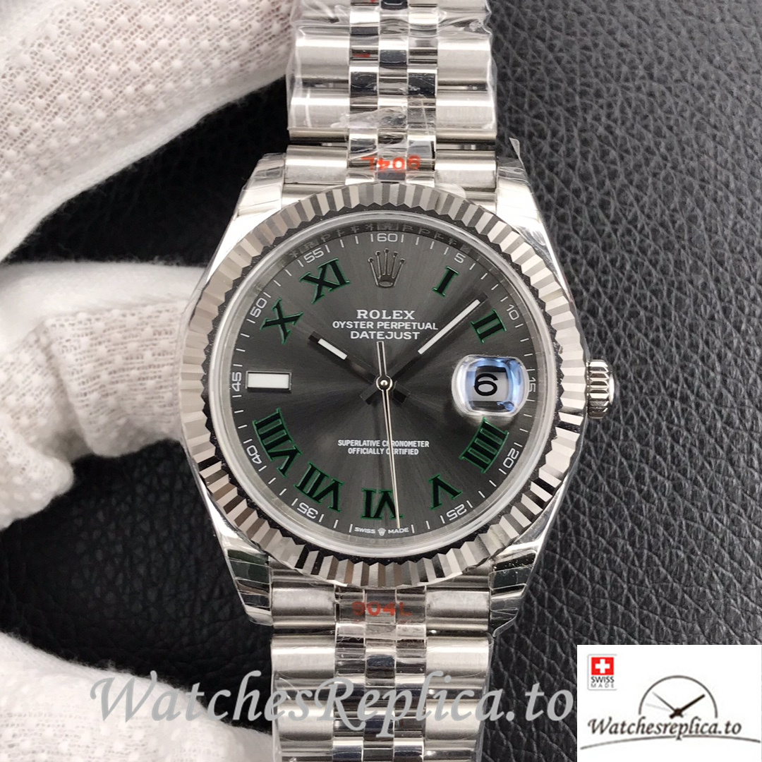 Swiss Rolex Datejust 126334 Replica Stainless steel strap 41MM - WatchesReplica.is