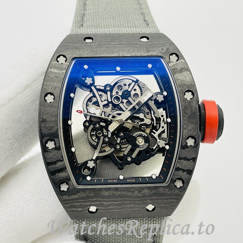 Richard Mille Replica RM055 Canvas strap 50MM - WatchesReplica.is