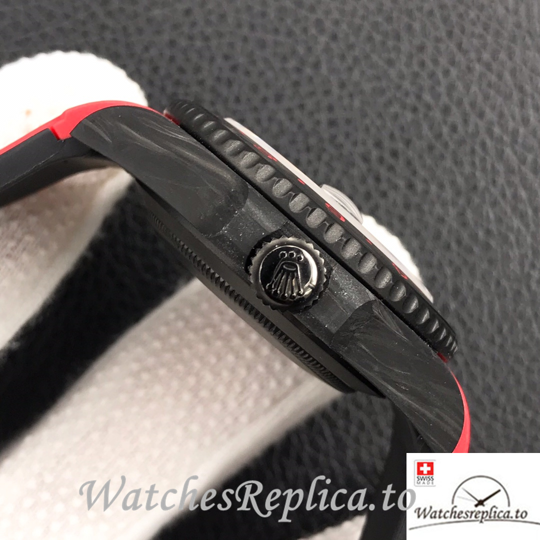 Swiss Rolex GMT-Master Replica Rubber strap 40MM - WatchesReplica.is