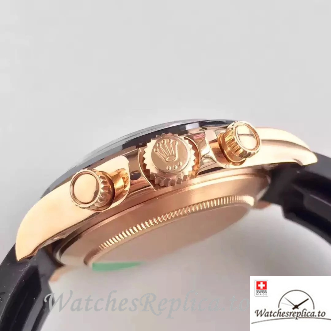 Swiss Rolex Daytona Replica 116515 Rubber strap 40MM - WatchesReplica.is