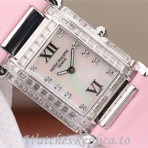 Patek Philippe Replica Twenty-4 Leather strap 30MM - WatchesReplica.is