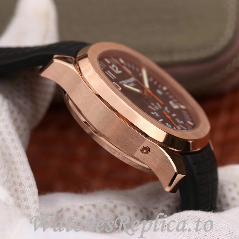 Patek Philippe Replica Aquanaut 5968A-001 Rubber strap 42.2MM - WatchesReplica.is