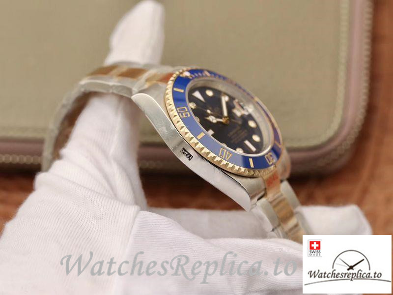 Swiss Rolex Submariner Date Replica 116613 Blue Bezel 40.5MM - WatchesReplica.is