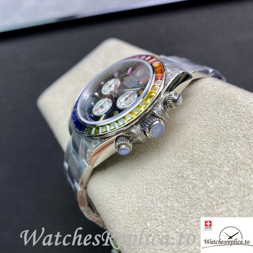 Swiss Rolex Daytona 116598RBOW Replica Stainless steel strap 40MM - WatchesReplica.is