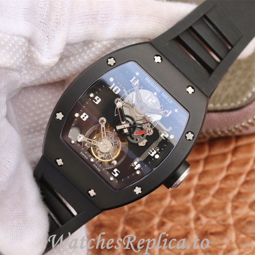 Richard Mille Replica RM001 Rubber strap 50MM - WatchesReplica.is