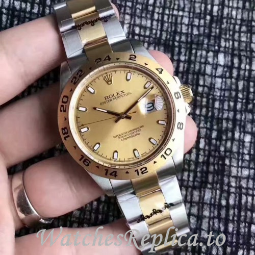 Swiss Rolex Explorer Replica Stainless steel strap 42MM - WatchesReplica.is