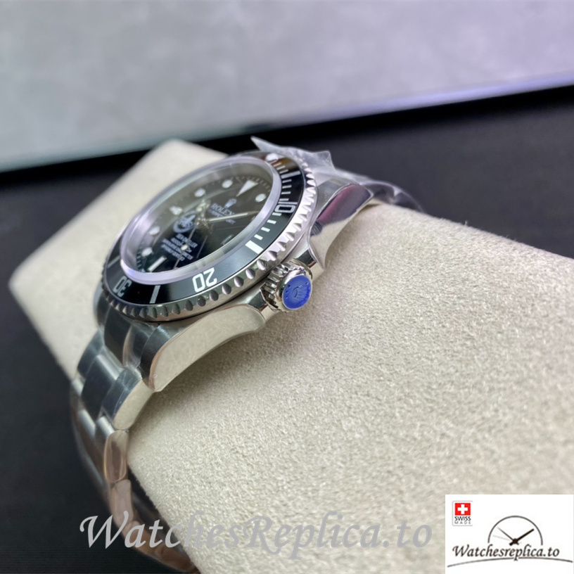 Swiss Rolex Sea Dweller Replica Stainless steel strap 40MM Black Dial - WatchesReplica.is