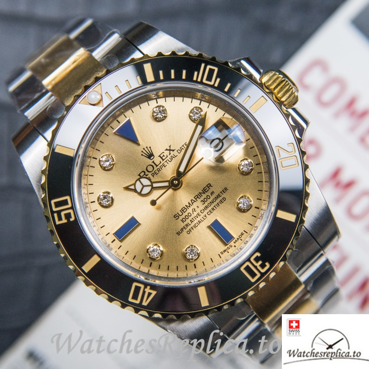 Swiss Rolex Submariner Replica 116613 Stainless steel strap 40MM - WatchesReplica.is