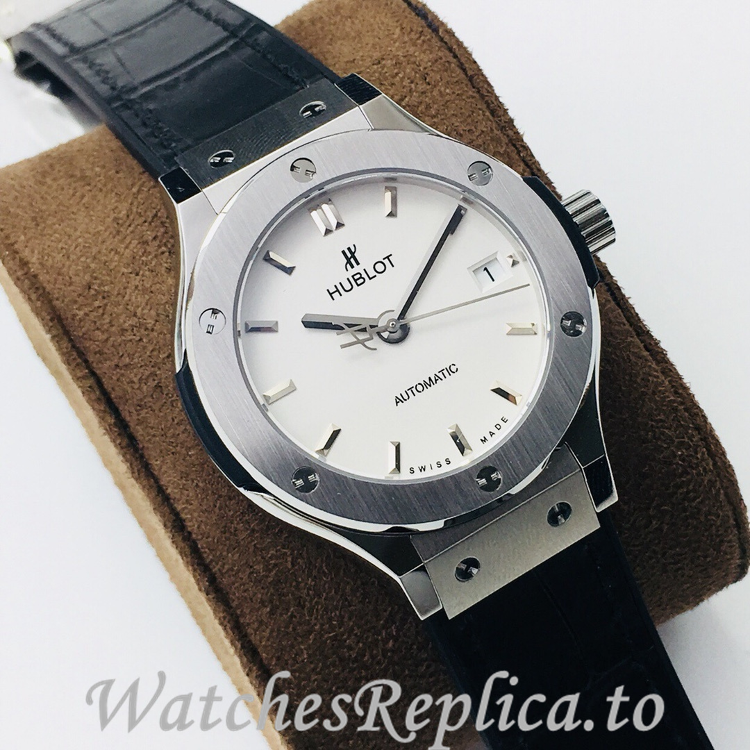 Hublot Replica Classic-Fusion-Series Leather strap 38MM - WatchesReplica.is