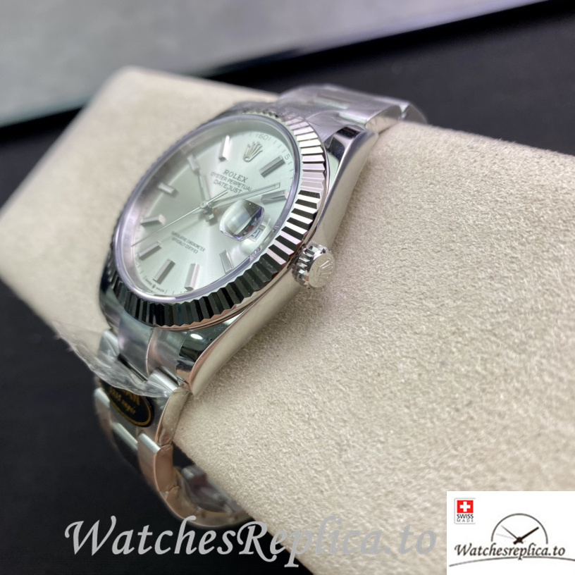 Swiss Rolex Datejust 126334 Replica Stainless steel strap 41MM - WatchesReplica.is