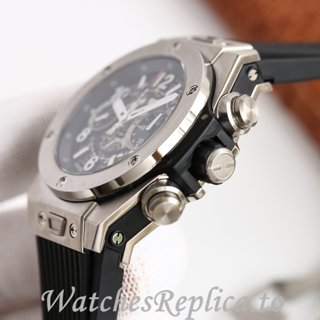 Hublot Replica Big Bang Elemental Material Chronograph v2 Rubber strap 45MM - WatchesReplica.is