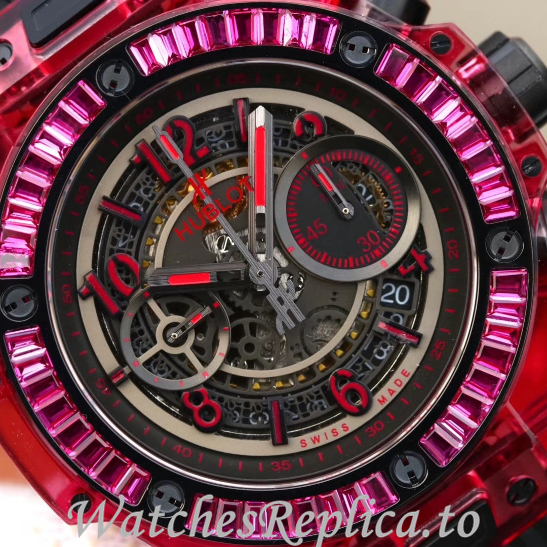 Hublot Replica 411.JX.4802.RT Rubber strap 45MM - WatchesReplica.is