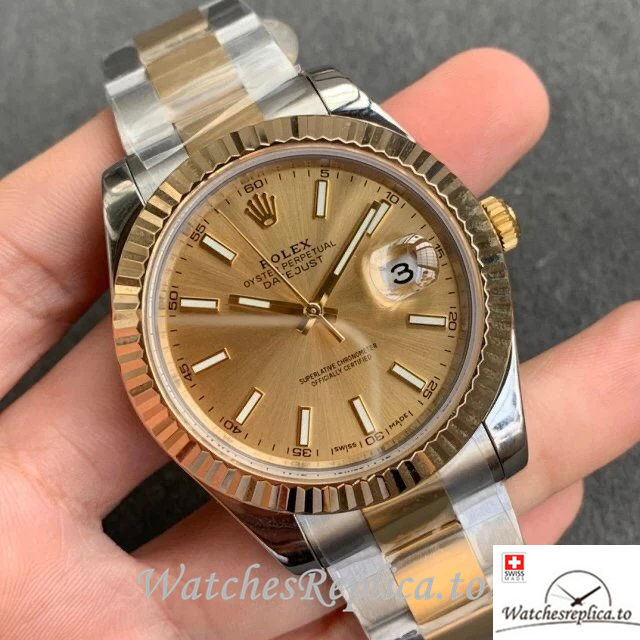 Swiss Rolex Datejust Replica 126333-0009 Stainless steel strap 41MM - WatchesReplica.is