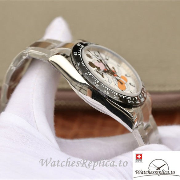 Swiss Rolex Daytona Replica 116598RBOW Stainless steel strap 40MM - WatchesReplica.is