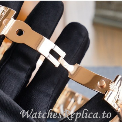 Swiss Rolex Day Date Replica 218238 Rose Gold strap 40MM - WatchesReplica.is