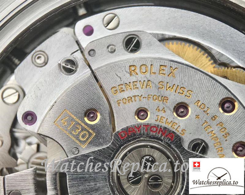 Swiss Rolex Daytona Cosmograph Replica 116519 001 Black Strap 40MM - WatchesReplica.is
