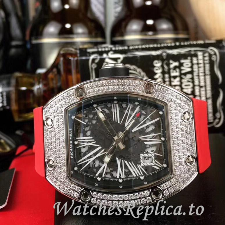 Richard Mille Replica RM010 Rubber strap 49MM - WatchesReplica.is