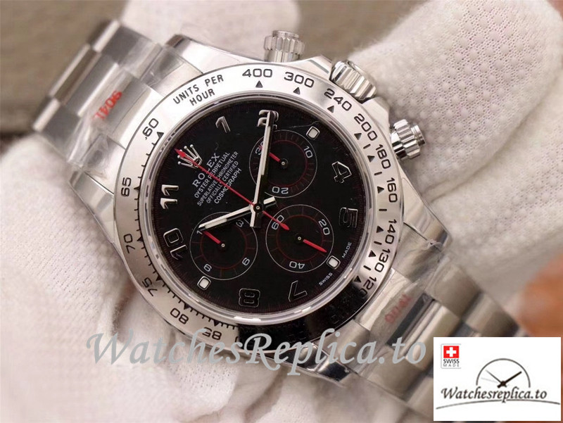 Swiss Rolex Daytona Cosmograph Replica 116509-78599 001 Gray Strap 40MM - WatchesReplica.is