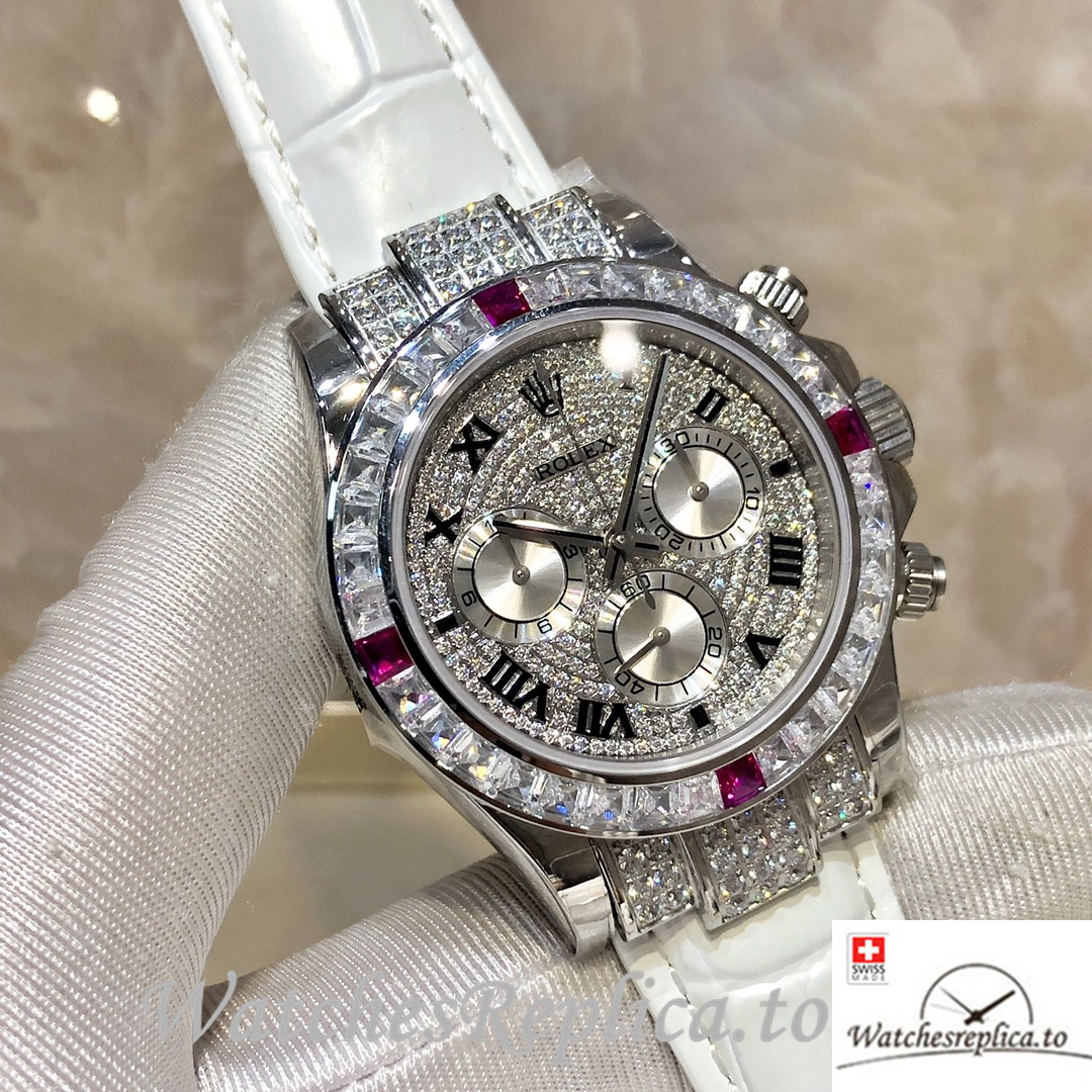 Swiss Rolex Daytona 116599 Replica Leather strap 40MM - WatchesReplica.is