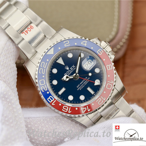 Swiss Rolex GMT-Master Replica 126719blro-0003 Stainless steel strap 40MM - WatchesReplica.is