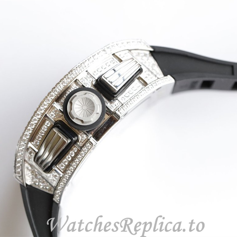 Richard Mille Replica RM011 Rubber strap 50MM - WatchesReplica.is