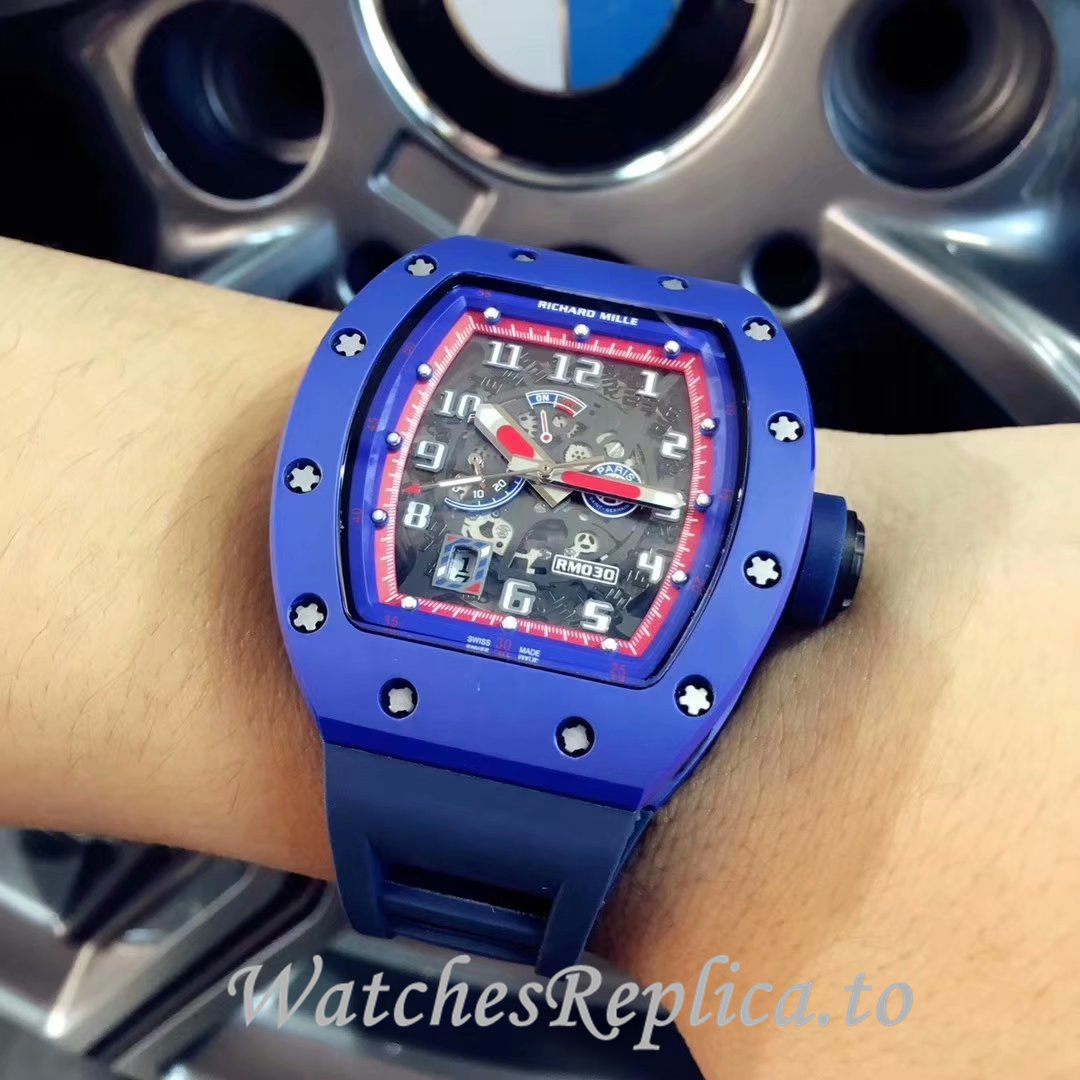 Richard Mille Replica RM030 Rubber strap 50MM - WatchesReplica.is