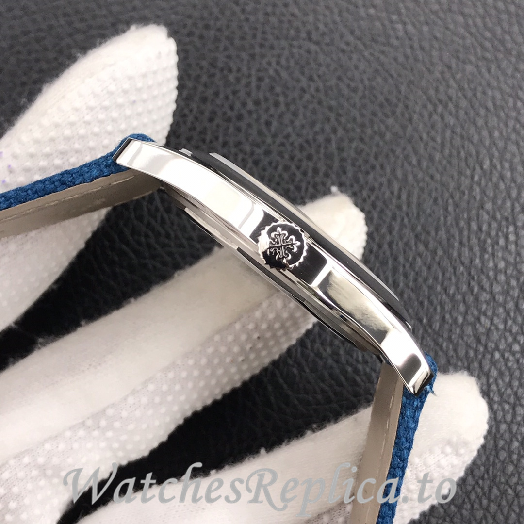Patek Philippe Replica 6007A-001 Canvas strap 40MM - WatchesReplica.is