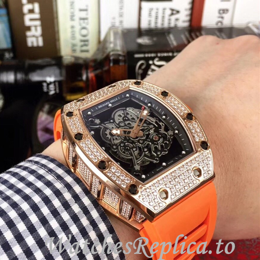 Richard Mille Replica RM055 Rubber strap 50MM - WatchesReplica.is