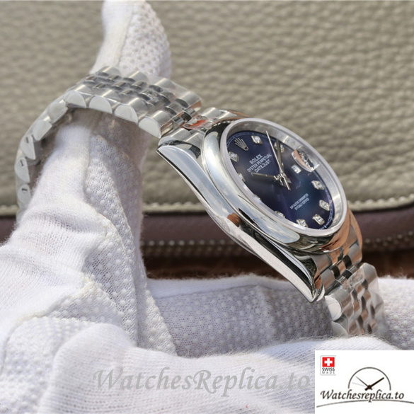 Swiss Rolex Datejust Replica 116200 Stainless steel strap 36MM - WatchesReplica.is