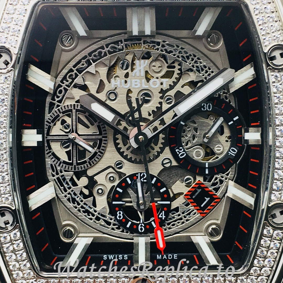 Hublot Replica SPIRIT OF BIG BANG Leather strap 42MM - WatchesReplica.is