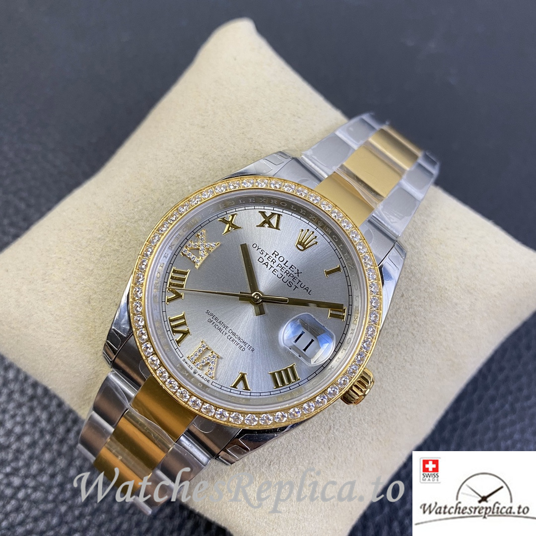 Swiss Rolex Datejust Replica 126233 Stainless steel strap 36MM - WatchesReplica.is
