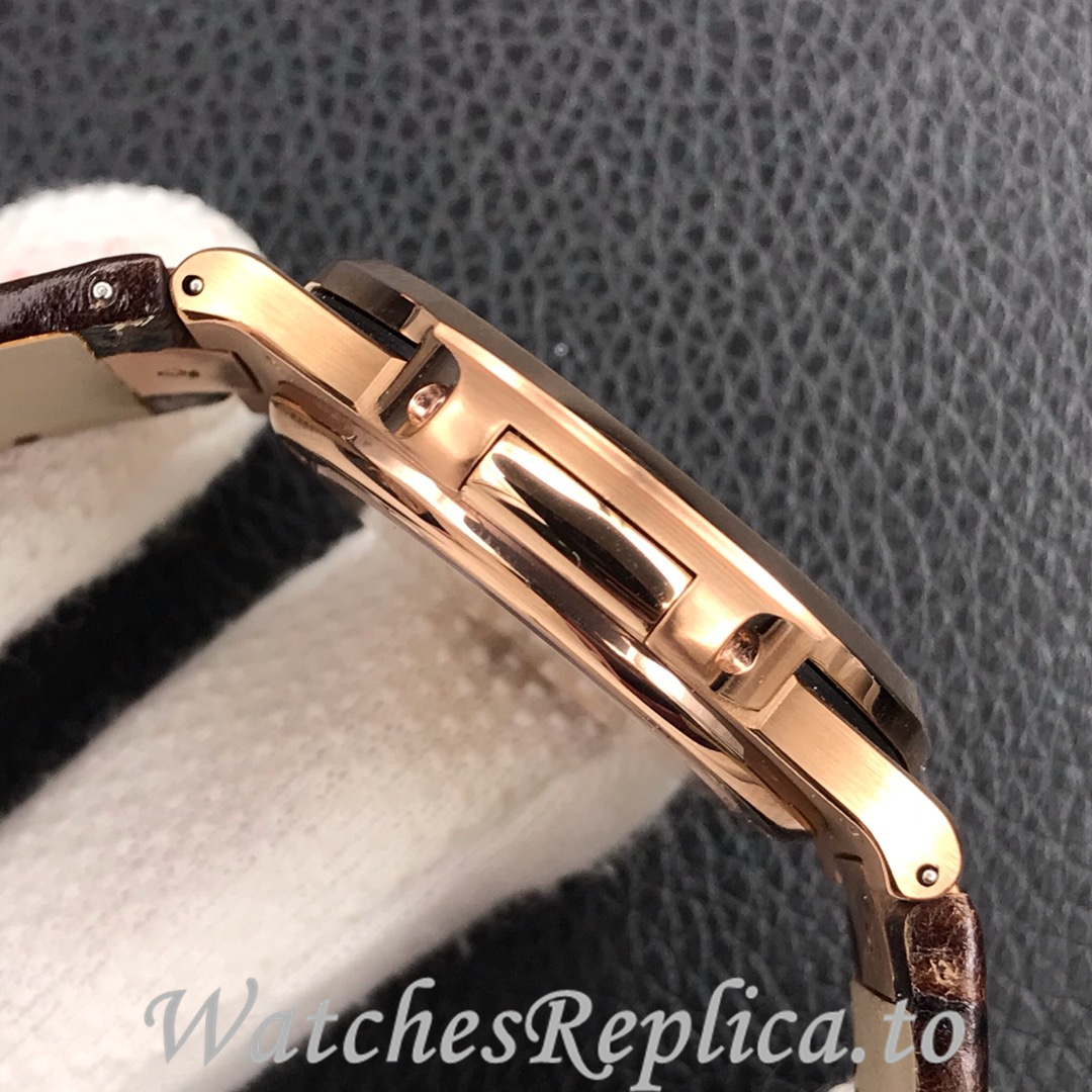 Patek Philippe Replica Nautilus 5711 Leather strap 40MM - WatchesReplica.is
