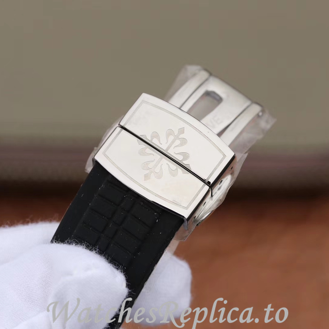 Patek Philippe Replica Aquanaut 5968A-001 Rubber strap 42.2MM - WatchesReplica.is